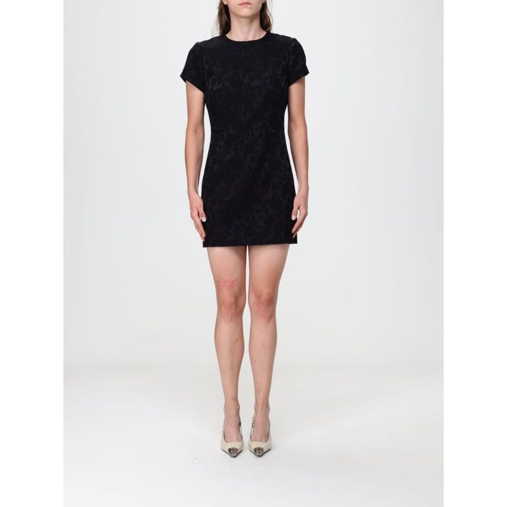 Saint Laurent Women Floral Print Cotton Blend Mini Sheath Dress Saint Laurent
